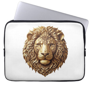 Funda para Portátil de Arte Tribal con Cabeza de L