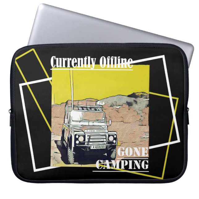 Funda para portátil de auto de camping sin conexió (Frente)