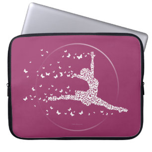 Funda para portátil de bailarina de mariposa