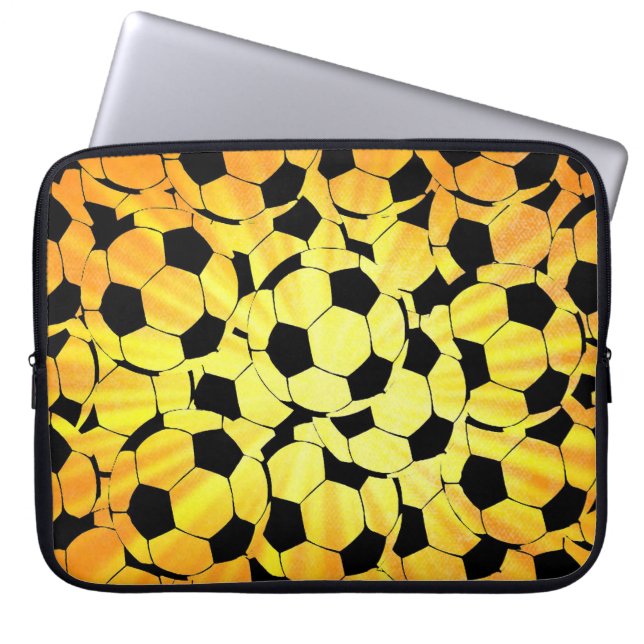 Funda para portátil de balón de fútbol (Frente)