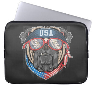 Funda para portátil de Bulldog americano