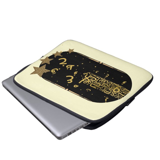 Funda para portátil de caligrafía árabe (Inferior anverso)