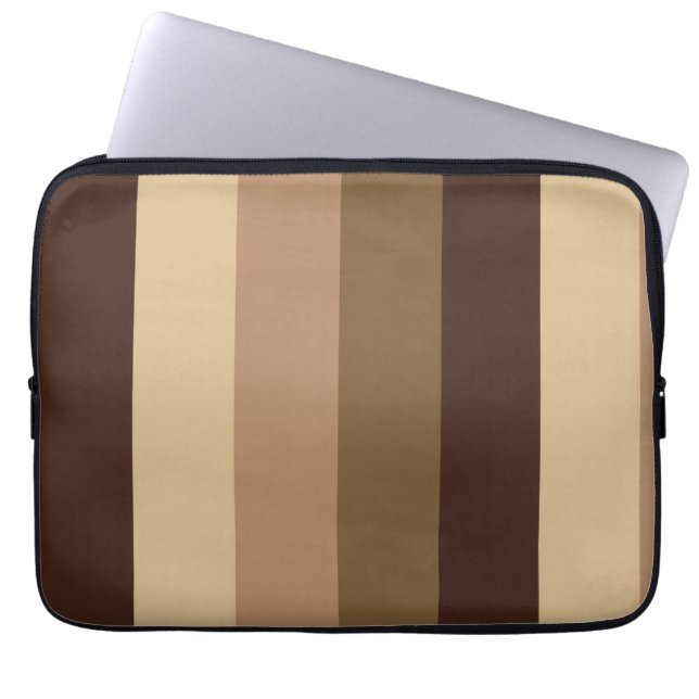 Funda para portátil de chocolate con leche (Frente)