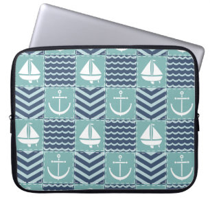 Funda para portátil de colcha náutica