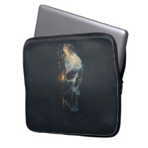 Funda para portátil de cráneo de circuito futurist