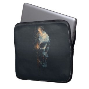 Funda para portátil de cráneo de circuito futurist