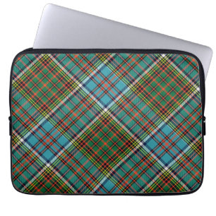 Funda para portátil de cuadros escoceses del Clan