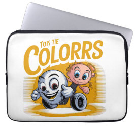 Funda para portátil de dibujos animados de arte po