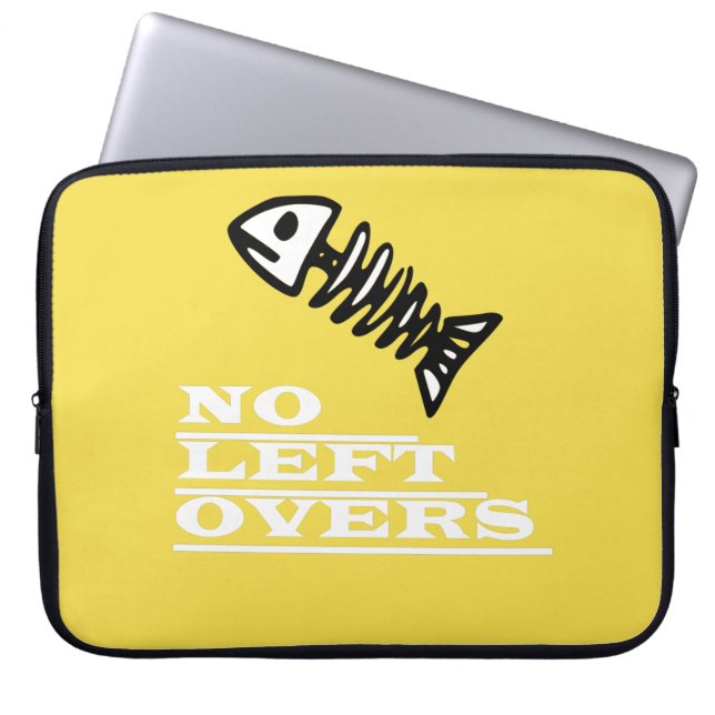 Funda para portátil de esqueleto de pescado sin so (Frente)