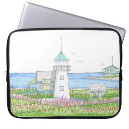 Funda para portátil de faro blanco