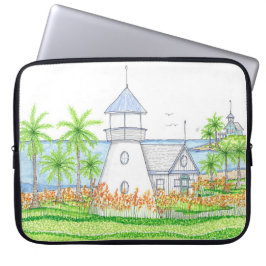 Funda para portátil de faro tropical