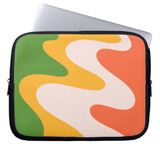 Funda para portátil de formas fluidas onduladas ab