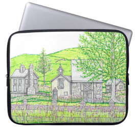Funda para portátil de granja de primavera