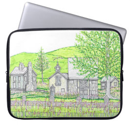 Funda para portátil de granja de primavera