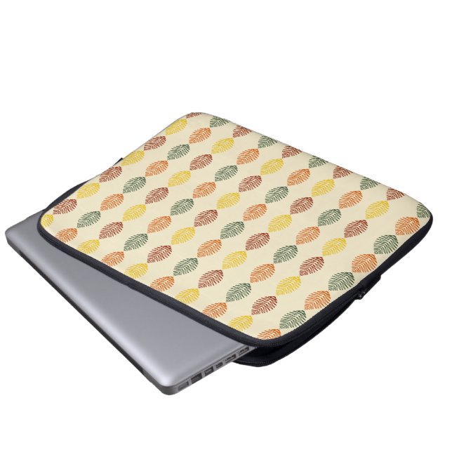 Funda para portátil de hojas de otoño (Inferior anverso)