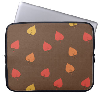 Funda para portátil de hojas de otoño de 15 pulgad