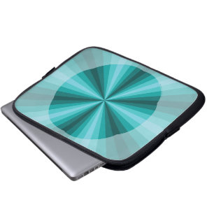 Funda para portátil de ilusión óptica Aqua