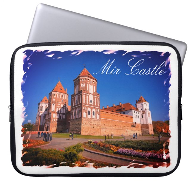 Funda para portátil de la arquitectura del castill (Frente)