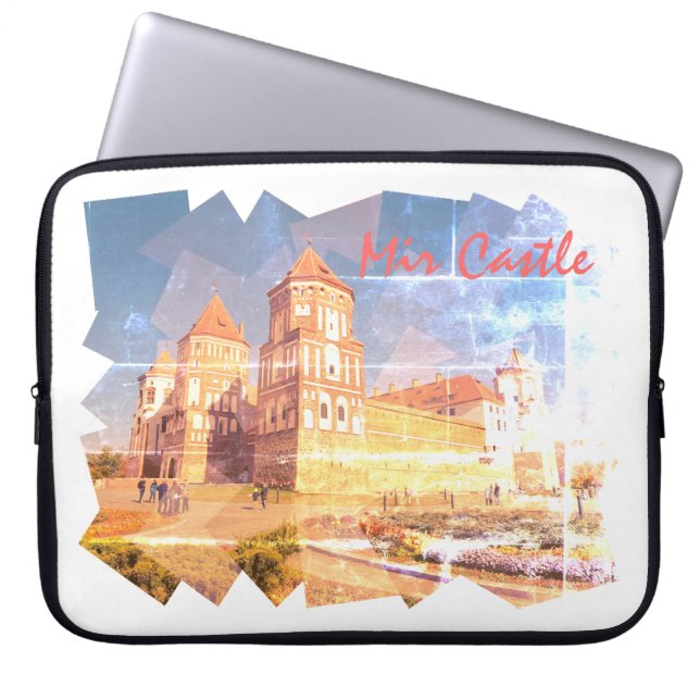 Funda para portátil de la arquitectura del castill (Frente)