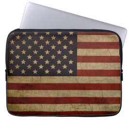 Funda para portátil de la bandera estadounidense c