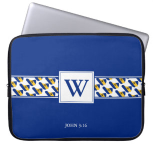 Funda para portátil de la Biblia cristiana con mon