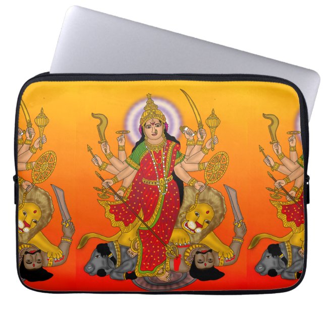Funda para portátil de la diosa Durga (Frente)