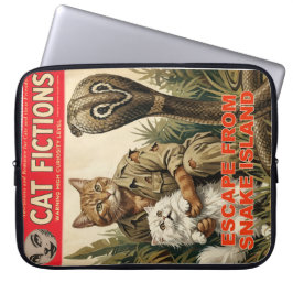 Funda para portátil de la revista de gatos Pulp Fi