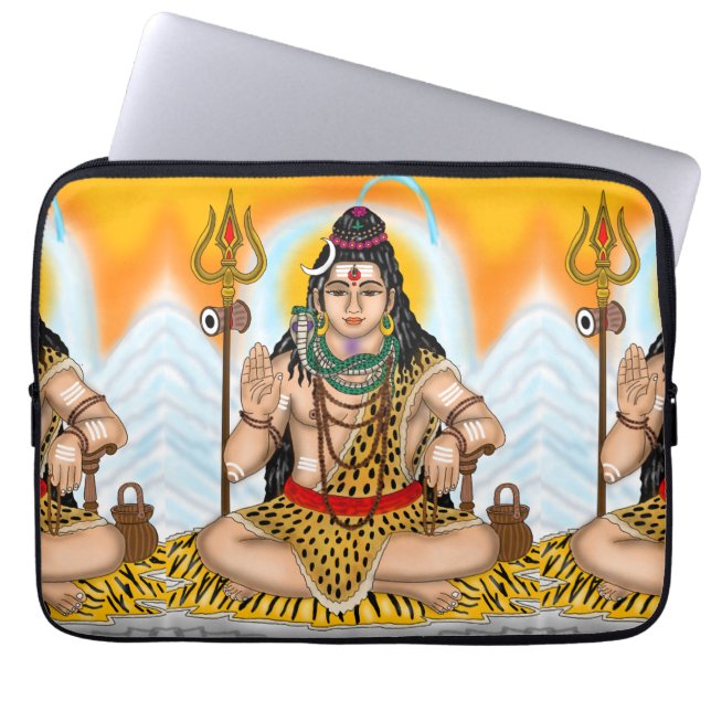 Funda para portátil de Lord Shiva (Frente)