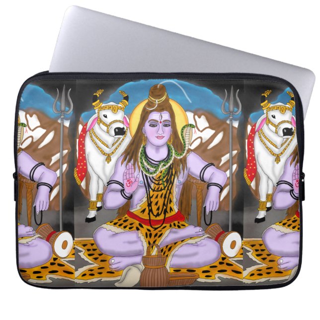 Funda para portátil de Lord Shiva (Frente)