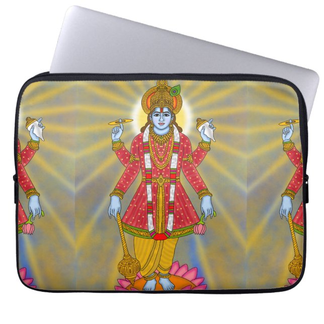 Funda para portátil de Lord Vishnu (Frente)