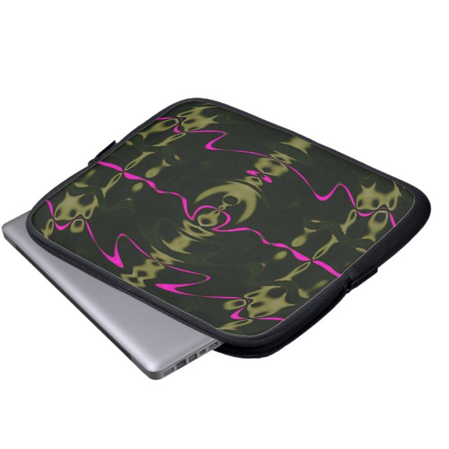 Funda para portátil de luces rosadas (Inferior anverso)