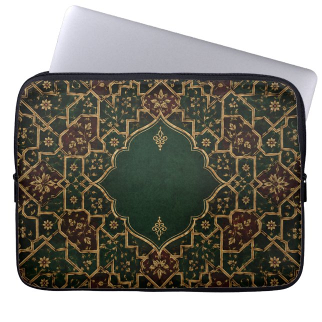 Funda para portátil de lujo árabe islámico | Esmer (Frente)