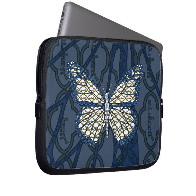 Funda para portátil de mariposa judía (Anverso derecho)