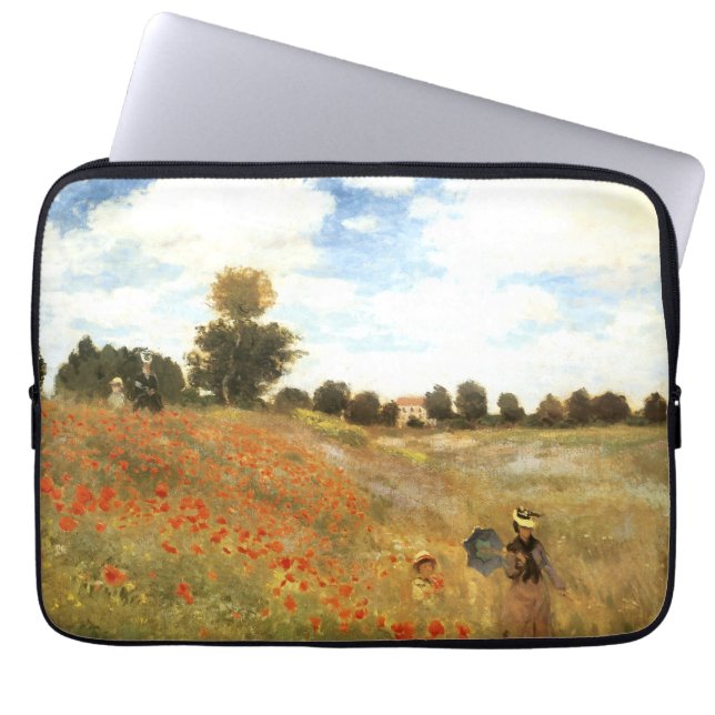 Funda para portátil de Monet "Campo de amapolas en (Frente)