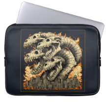 Funda para portátil de monstruo kaiju esquelético