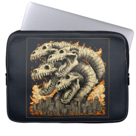 Funda para portátil de monstruo kaiju esquelético