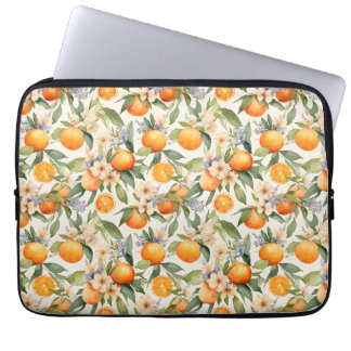 Funda para portátil de naranja Blossom
