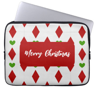 Funda para portátil de Navidad con corazón Funda f