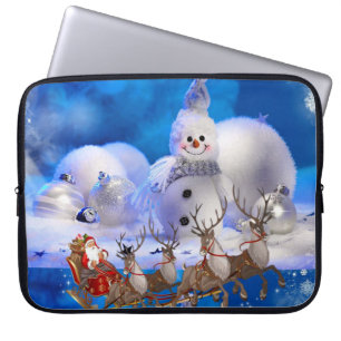 Funda para portátil de Navidad de neopreno 15 pulg