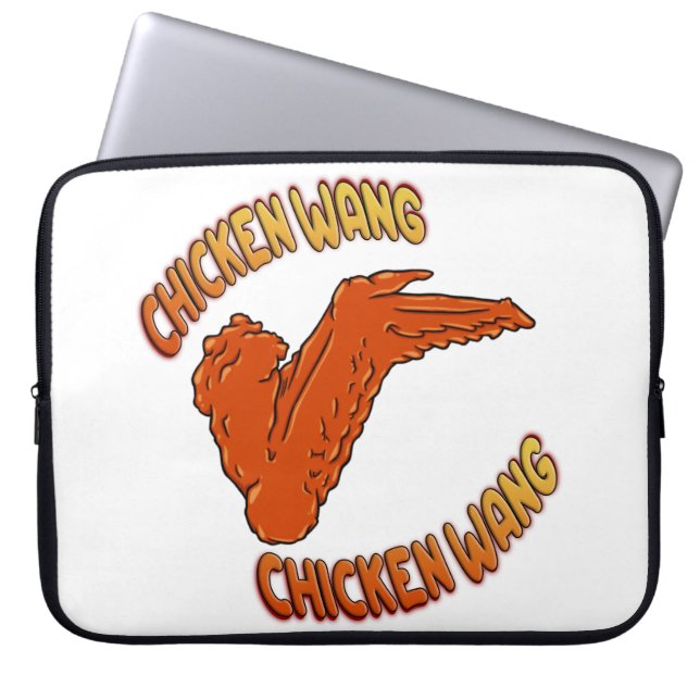 Funda para portátil de neopreno con ala de pollo (Frente)
