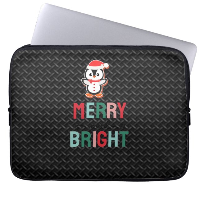 Funda para portátil de Neopreno de cuero con textu (Frente)