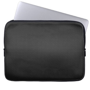 Funda para portátil de neopreno de cuero negro de