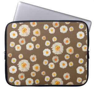 Funda para portátil de neopreno de flores de marga