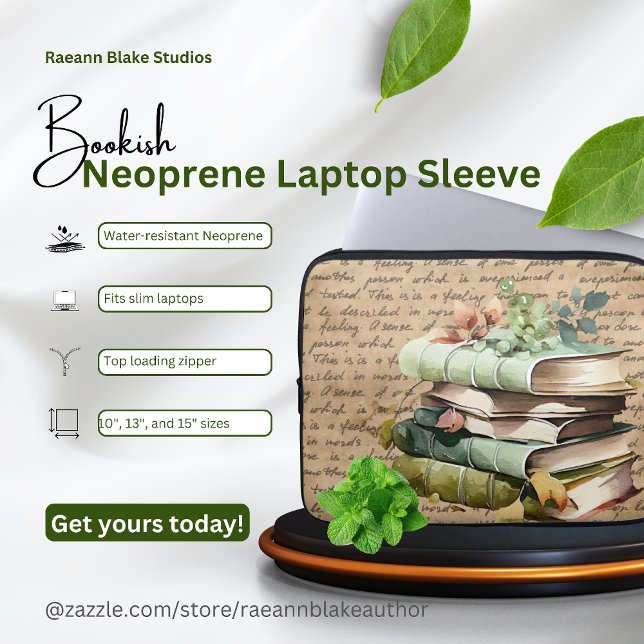 Funda para portátil de neopreno libresca (Subido por el creador)