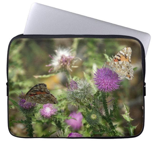 Funda para portátil de neopreno para mariposas Fot (Frente)