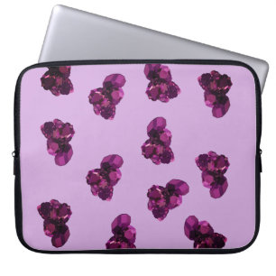 Funda para portátil de neopreno Purp;e Amethysts 1