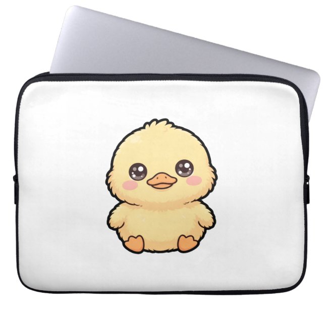 Funda para portátil de patito bebé adorable (Frente)