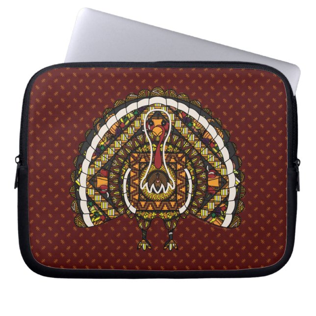 Funda para portátil de pavo de otoño (Frente)