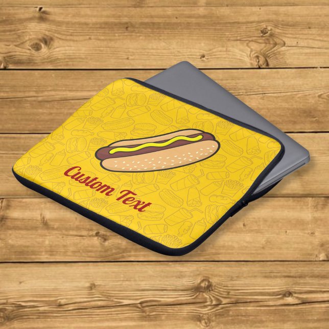 Funda para portátil de perrito caliente (Subido por el creador)