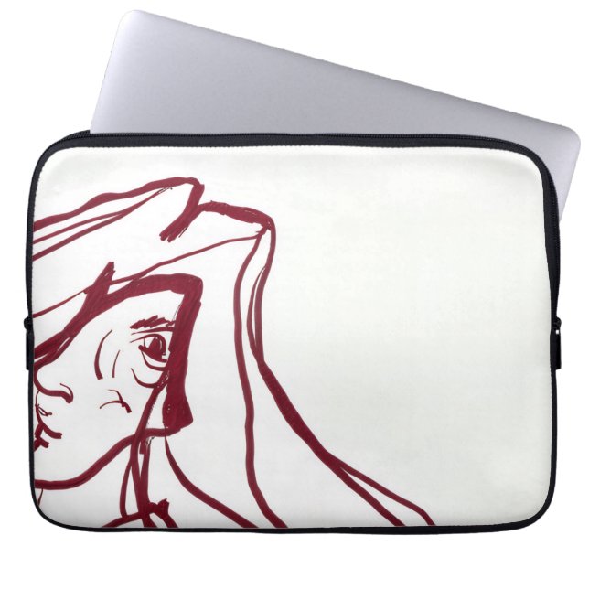 Funda para portátil de pintura rupestre (Frente)